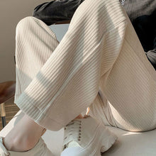 画像をギャラリービューアに読み込む, コーデュロイストライプハイウエストガウチョカジュアルパンツ