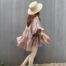 画像をギャラリービューアに読み込む, 7カラーフリル裾パフスリーブブラウストップス
