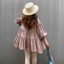 画像をギャラリービューアに読み込む, 7カラーフリル裾パフスリーブブラウストップス