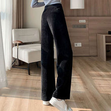 画像をギャラリービューアに読み込む, コーデュロイストライプハイウエストガウチョカジュアルパンツ