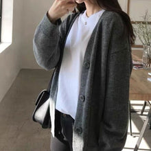 画像をギャラリービューアに読み込む, ニット無地カーディガンリゾートアウターシンプルコーデ