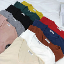 画像をギャラリービューアに読み込む, 人気沸騰ニットvネック半袖トップス