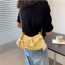 画像をギャラリービューアに読み込む, 3カラースカーフ付きチーンアンダーアームワンショルダーバッグ