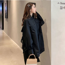 画像をギャラリービューアに読み込む, 2カラー選択無地長袖気質レースゆったり切り替え着痩せ効果カジュアルコーデしやすいシャツ・ブラウス