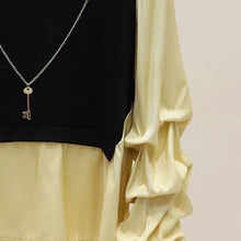 画像をギャラリービューアに読み込む, 4カラー選択デザインスタイルファッション切り替えゆったり着痩せ効果シャツ・ブラウス(飾り付き)