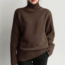 画像をギャラリービューアに読み込む, 6カラー秋冬レトロシンプル無地スクエアネック長袖セーター