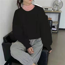 画像をギャラリービューアに読み込む, INS流行大人可愛いファッション無地長袖合わせやすいゆったりパーカートップス