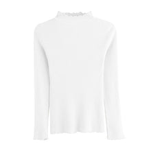 画像をギャラリービューアに読み込む, 【お得】多カラーフリル裾無地ニットトップス