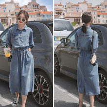 画像をギャラリービューアに読み込む, デニムハイウエストデートワンピース