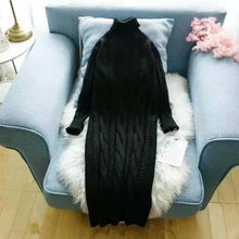 画像をギャラリービューアに読み込む, 最愛の一着ファッションタートルネックゆったり着痩せ効果ニットカジュアルワンピース