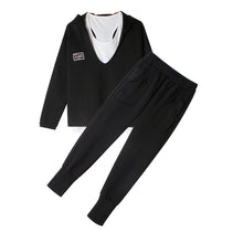 画像をギャラリービューアに読み込む, ベスト&フード付きパーカー&カジュアルパンツリゾート3点セットアップ