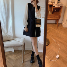 画像をギャラリービューアに読み込む, 大人可愛いVネックカシュクールエレガント着痩せ切り替えデートワンピース