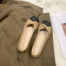 画像をギャラリービューアに読み込む, ギャザーデザイン配色切替パンプスシューズローヒール履き心地シューズ