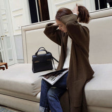 画像をギャラリービューアに読み込む, ニット無地カーディガンリゾートアウター