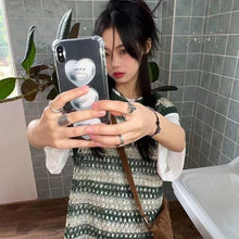 画像をギャラリービューアに読み込む, ニットタッセル配色切替ノースリーブベストワンピース