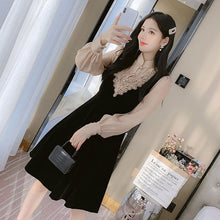 画像をギャラリービューアに読み込む, 重ね風レース花柄切替デートワンピース