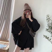 画像をギャラリービューアに読み込む, 3カラー選択無地長袖ゆったり着痩せ効果パーカーカジュアルコーデしやすいカジュアルトップス
