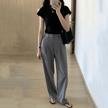 画像をギャラリービューアに読み込む, フレンチ袖日常無地Tシャツコーデしやすい万能トップス