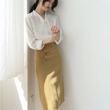 画像をギャラリービューアに読み込む, 夏新作ボタン付き不規則気質スカート