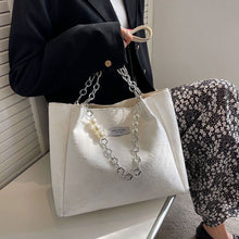 画像をギャラリービューアに読み込む, ビーズ付き飾り花柄トートバッグ大容量バッグ3カラー選択