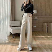 画像をギャラリービューアに読み込む, コーデュロイストライプハイウエストガウチョカジュアルパンツ