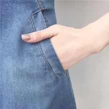 画像をギャラリービューアに読み込む, デニム半袖シンプルコーデチュニックワンピースカジュアルワンピース