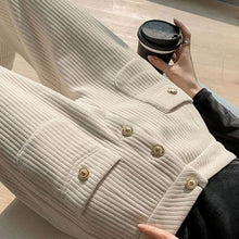 画像をギャラリービューアに読み込む, コーデュロイストライプハイウエストガウチョカジュアルパンツ