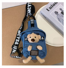 画像をギャラリービューアに読み込む, ぬいぐるみ付きキャンバスバッグ