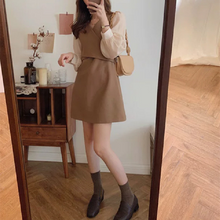 画像をギャラリービューアに読み込む, 大人可愛いVネックカシュクールエレガント着痩せ切り替えデートワンピース