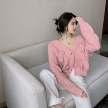 画像をギャラリービューアに読み込む, ニットボウタイ蝶結びカーディガンアウター