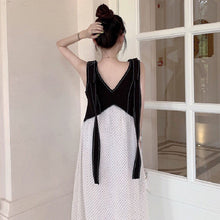 画像をギャラリービューアに読み込む, トッド柄切り替えカジュアルデートワンピース