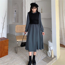 画像をギャラリービューアに読み込む, 重ね風フリル裾ボウタイデートワンピース