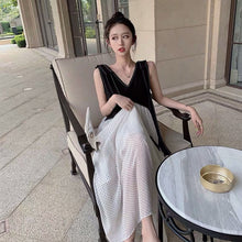 画像をギャラリービューアに読み込む, トッド柄切り替えカジュアルデートワンピース