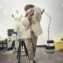 画像をギャラリービューアに読み込む, 春秋ファッション長袖無地ゆったり合わせやすいカジュアルニットセーターアウター