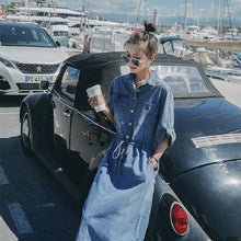 画像をギャラリービューアに読み込む, デニムハイウエストデートワンピース