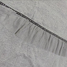 画像をギャラリービューアに読み込む, スパンコール付きデザイン感チュールフリル付きレデイースファッションコーデしやすいTシャツワンピーストップス