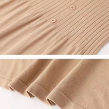 画像をギャラリービューアに読み込む, レトロデザイン感レデイースファッション無地気質着痩せ効果ロングニットワンピース