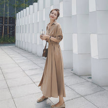 画像をギャラリービューアに読み込む, 気質アップ無地デートワンピース大振りロング丈フェミニン着痩せ