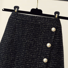 画像をギャラリービューアに読み込む, ボタン付きデザイン2カラー選択通勤OLデートスカート