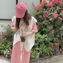 画像をギャラリービューアに読み込む, けだるい風ベスト&半袖カジュアルワンピースセットアップ