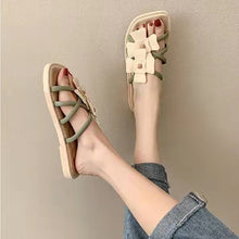 画像をギャラリービューアに読み込む, INS人気沸騰ファッション花柄サンダル履きやすいシューズ
