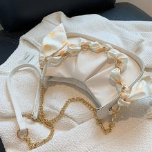 画像をギャラリービューアに読み込む, 3カラースカーフ付きチーンアンダーアームワンショルダーバッグ