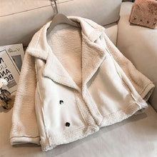 画像をギャラリービューアに読み込む, 韓国秋冬厚手3カラー切り替え折り襟合わせやすいジャケット