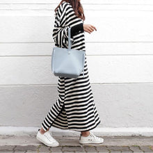 画像をギャラリービューアに読み込む, 初秋人気沸騰2カラー選択長袖ゆったり着痩せ効果エレガント気質カジュアルワンピース