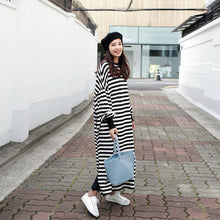 画像をギャラリービューアに読み込む, 初秋人気沸騰2カラー選択長袖ゆったり着痩せ効果エレガント気質カジュアルワンピース