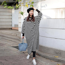 画像をギャラリービューアに読み込む, 初秋人気沸騰2カラー選択長袖ゆったり着痩せ効果エレガント気質カジュアルワンピース