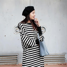 画像をギャラリービューアに読み込む, 初秋人気沸騰2カラー選択長袖ゆったり着痩せ効果エレガント気質カジュアルワンピース