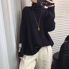 画像をギャラリービューアに読み込む, 10カラー選択秋冬ファッションタートルネック無地長袖合わせやすいニットセータートップス