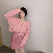 画像をギャラリービューアに読み込む, ニットボウタイ蝶結びカーディガンアウター