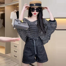 画像をギャラリービューアに読み込む, 透かし彫りリゾートパフスリーブ編むデザインコーデしやすいトップス